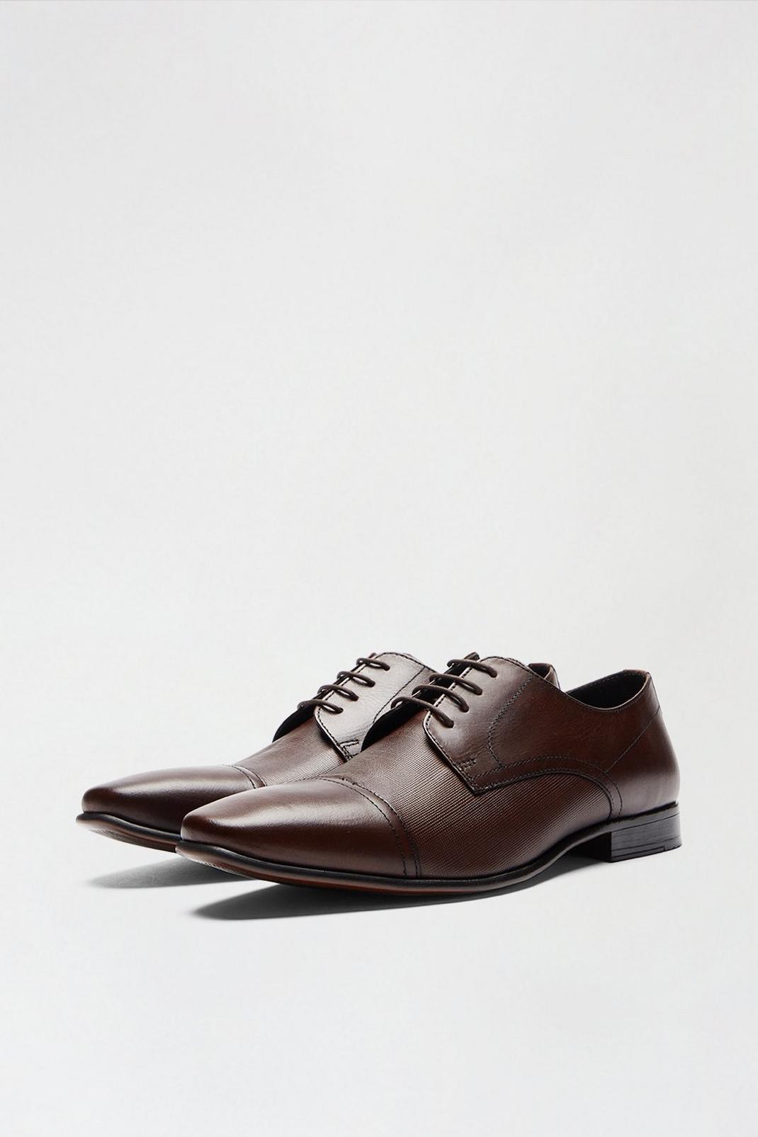 109 Brown Leather Derby Shoes image number 2