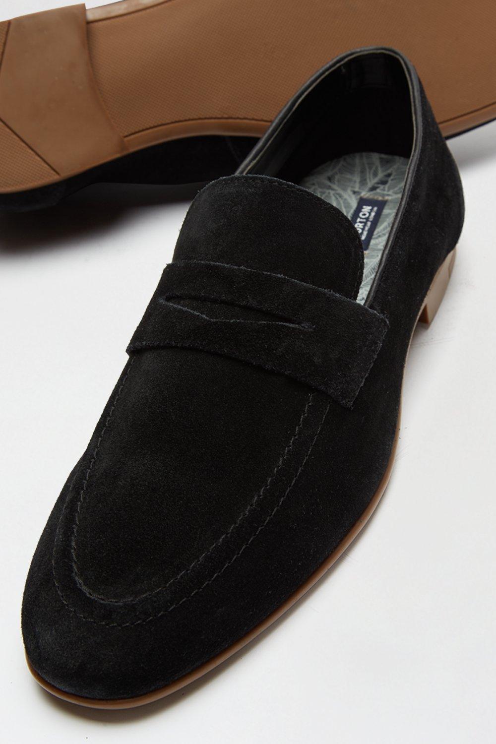 black suede shoes loafers