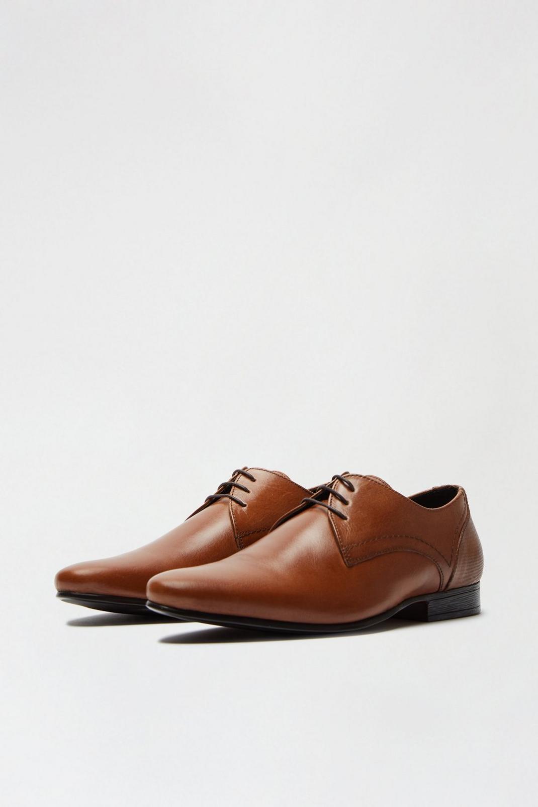 109 Brown Leather Derby Shoes image number 2