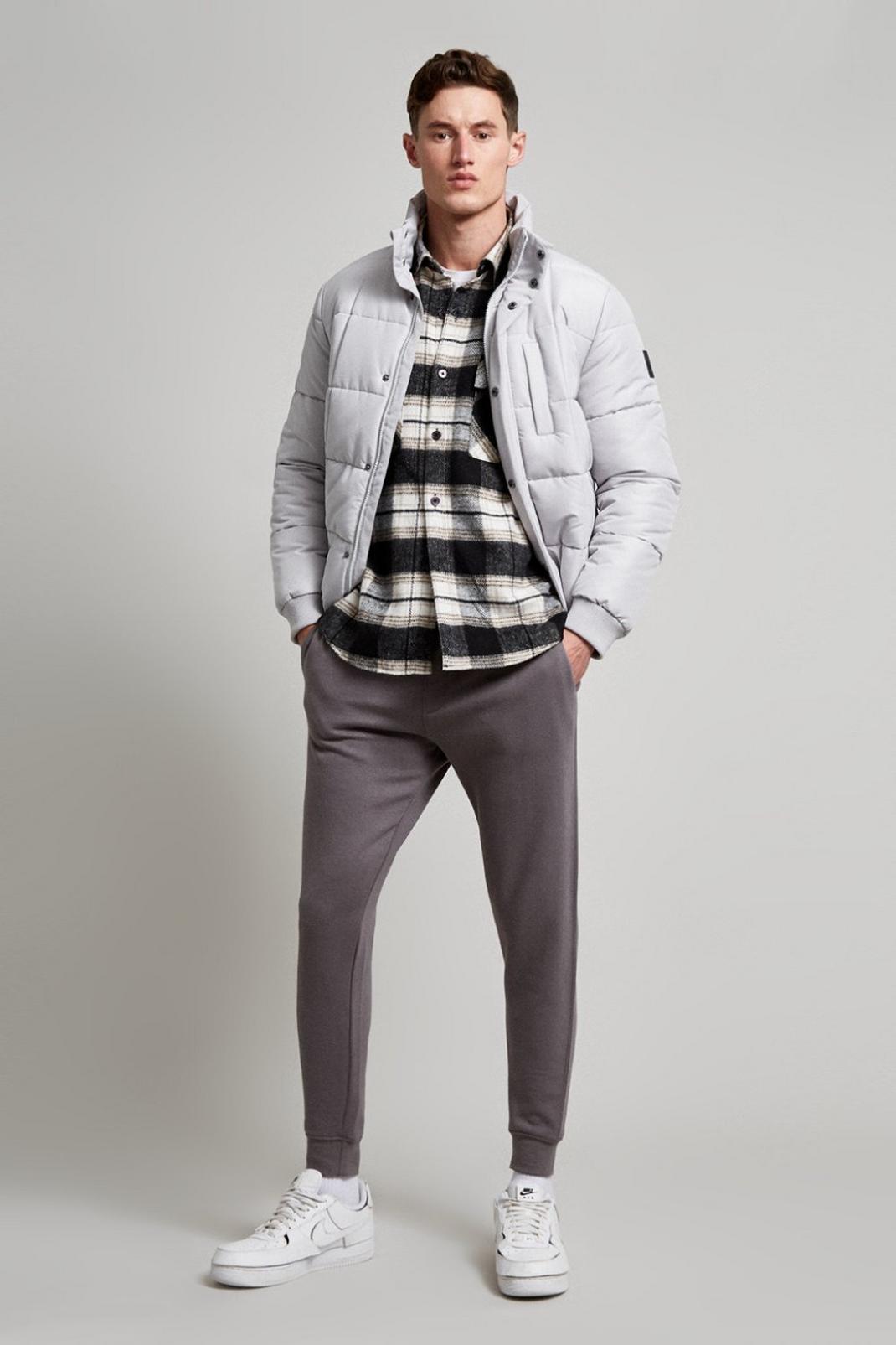 979 Square Quilted Funnel Neck Puffer Jacket image number 2