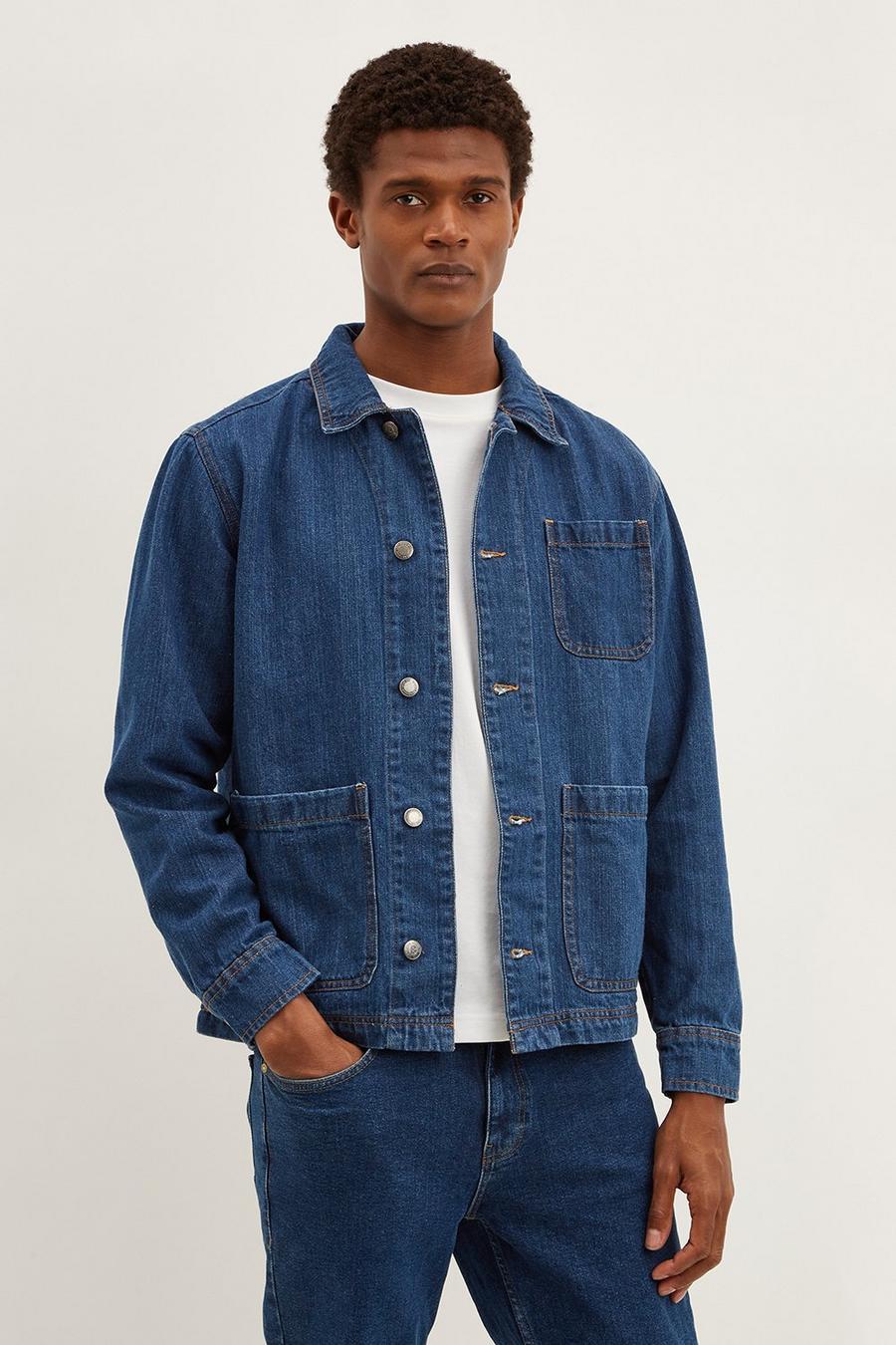 Organic Denim Worker Jacket