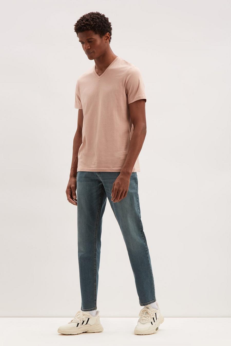 Tapered Greencast Jeans