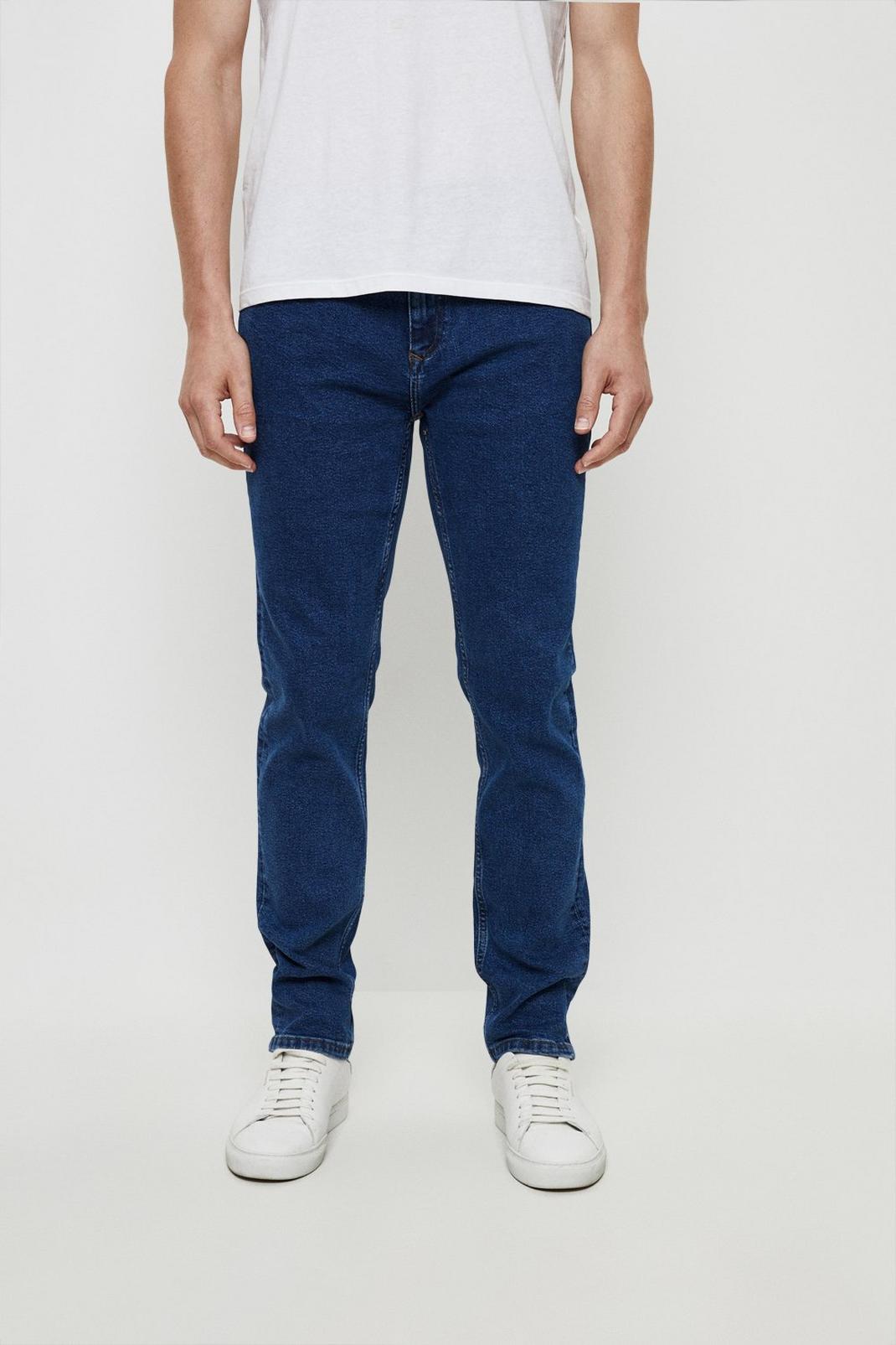 Slim Fit Blue Rinse Jeans image number 1