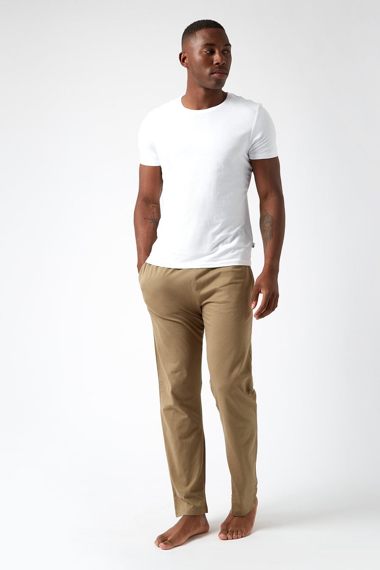 flat fronted jersey jogger
