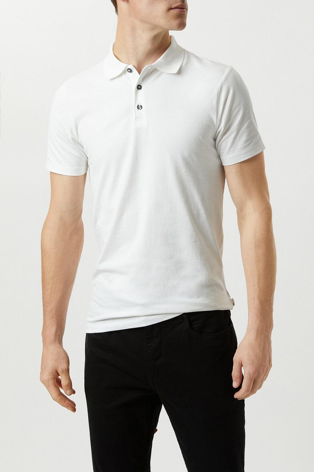 173 Muscle Fit Short Sleeve Polo image number 1