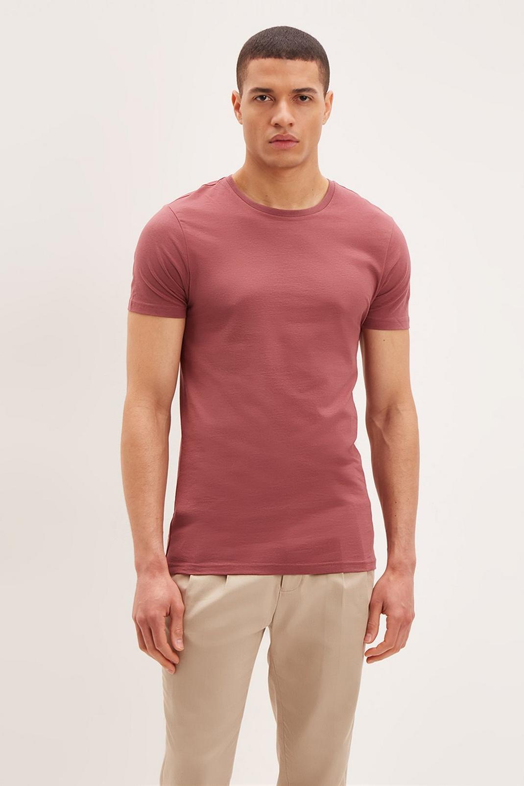 Rose Muscle Fit Short Sleeve T-Shirt image number 1