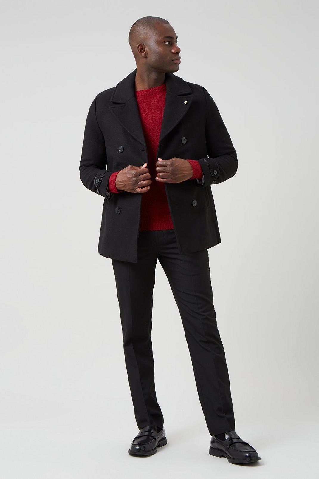 105 Faux Wool Peacoat image number 2