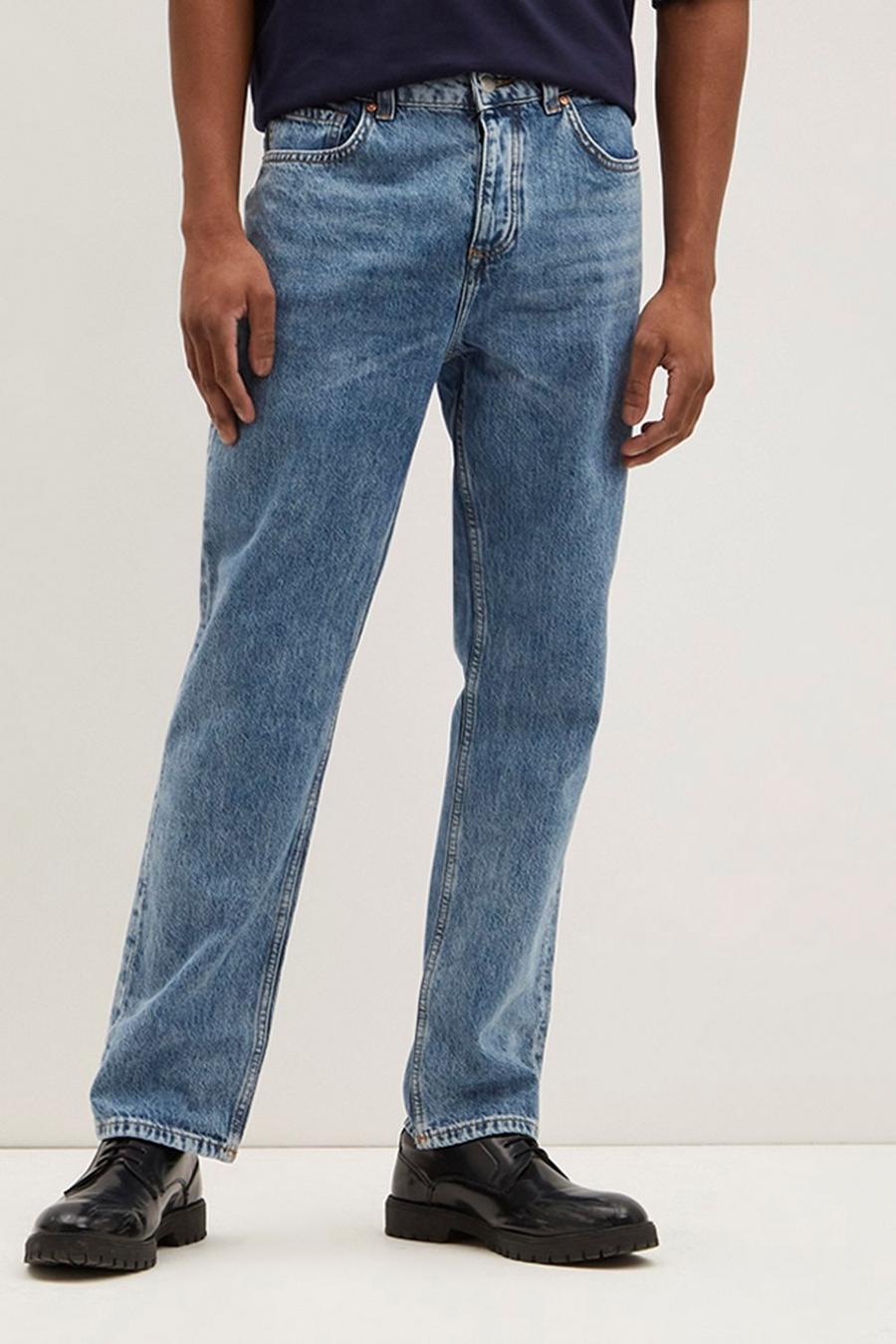 Vintage Straight Stone Jeans