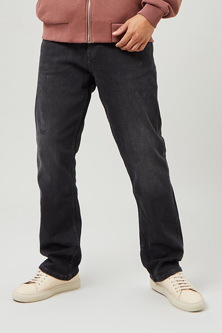 Bootcut Washed Almost Black Jeans