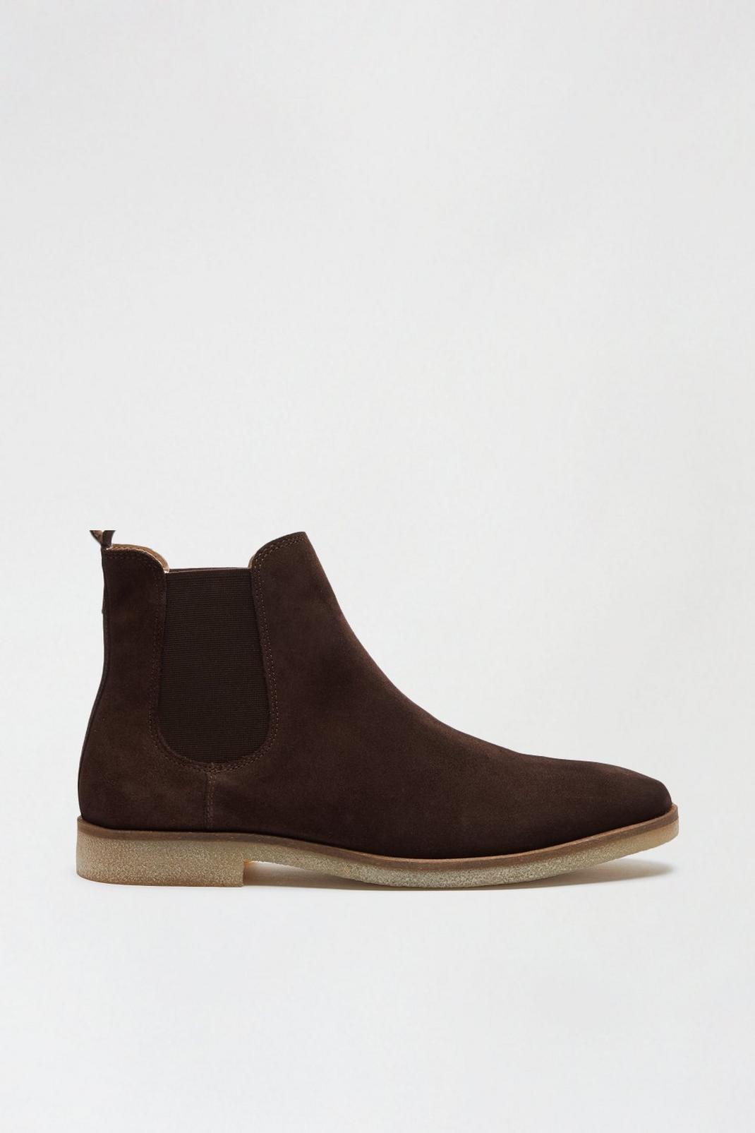 Brown Suede Chelsea Boots image number 1