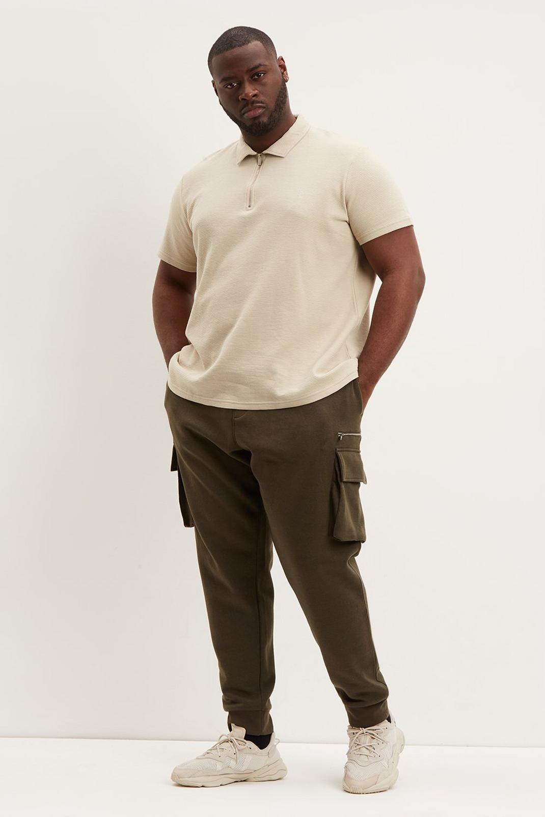 793 Plus And Tall Ottoman Zip Polo image number 2