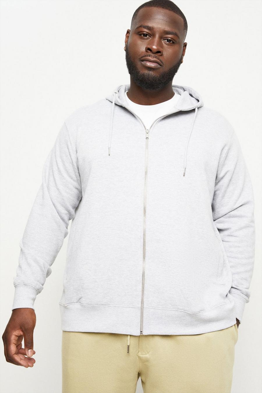 Plus and Tall Zip Through Hoodie