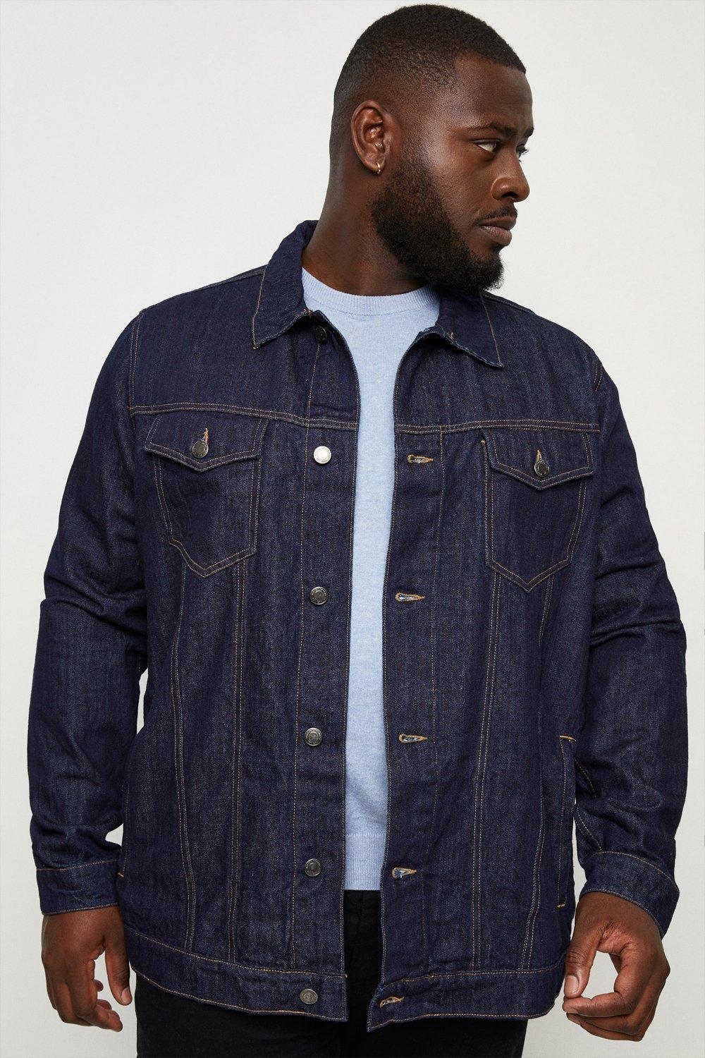 next mens denim jacket