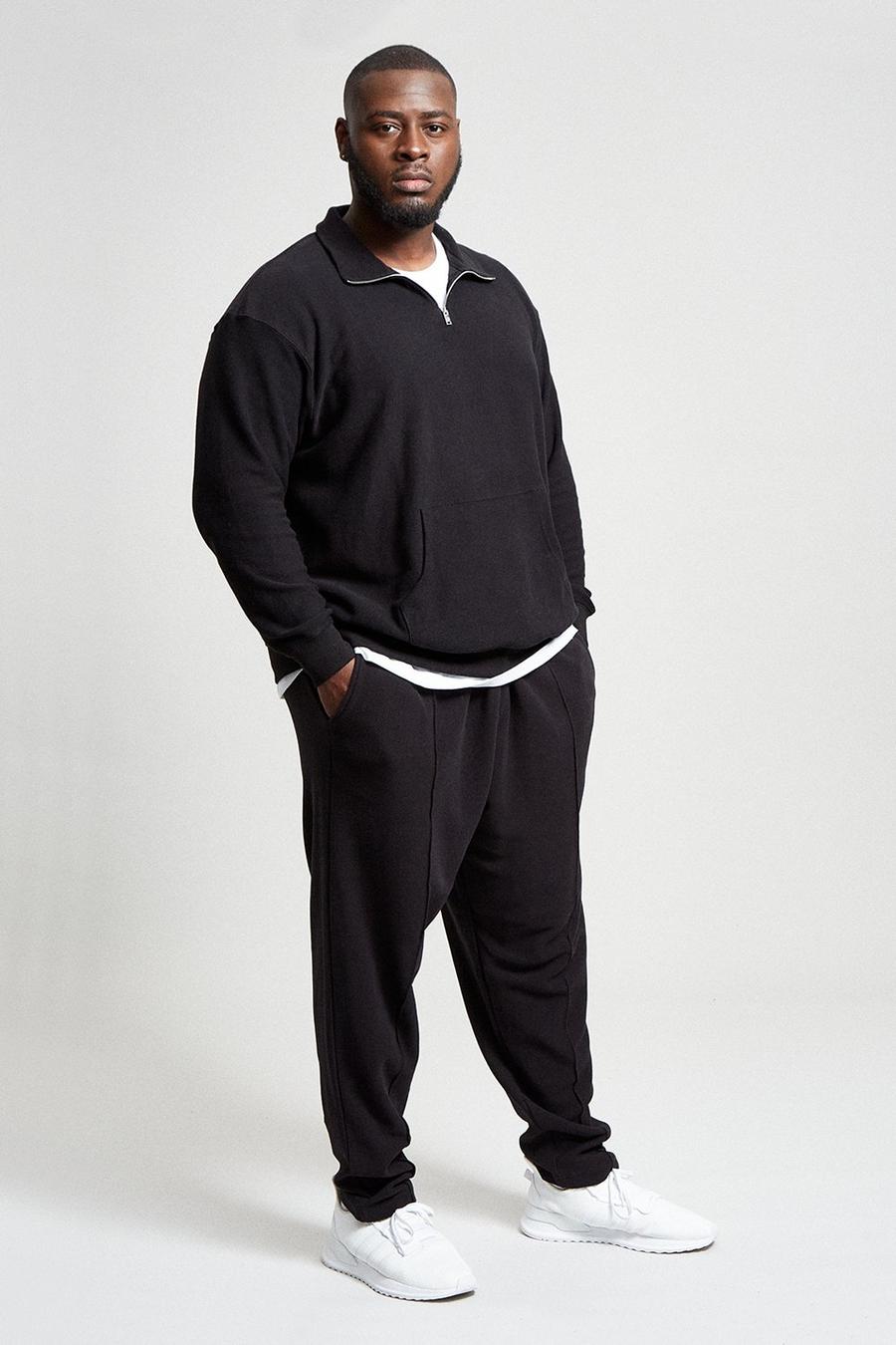 Plus and Tall Tapered Straight Leg Twill Jogger
