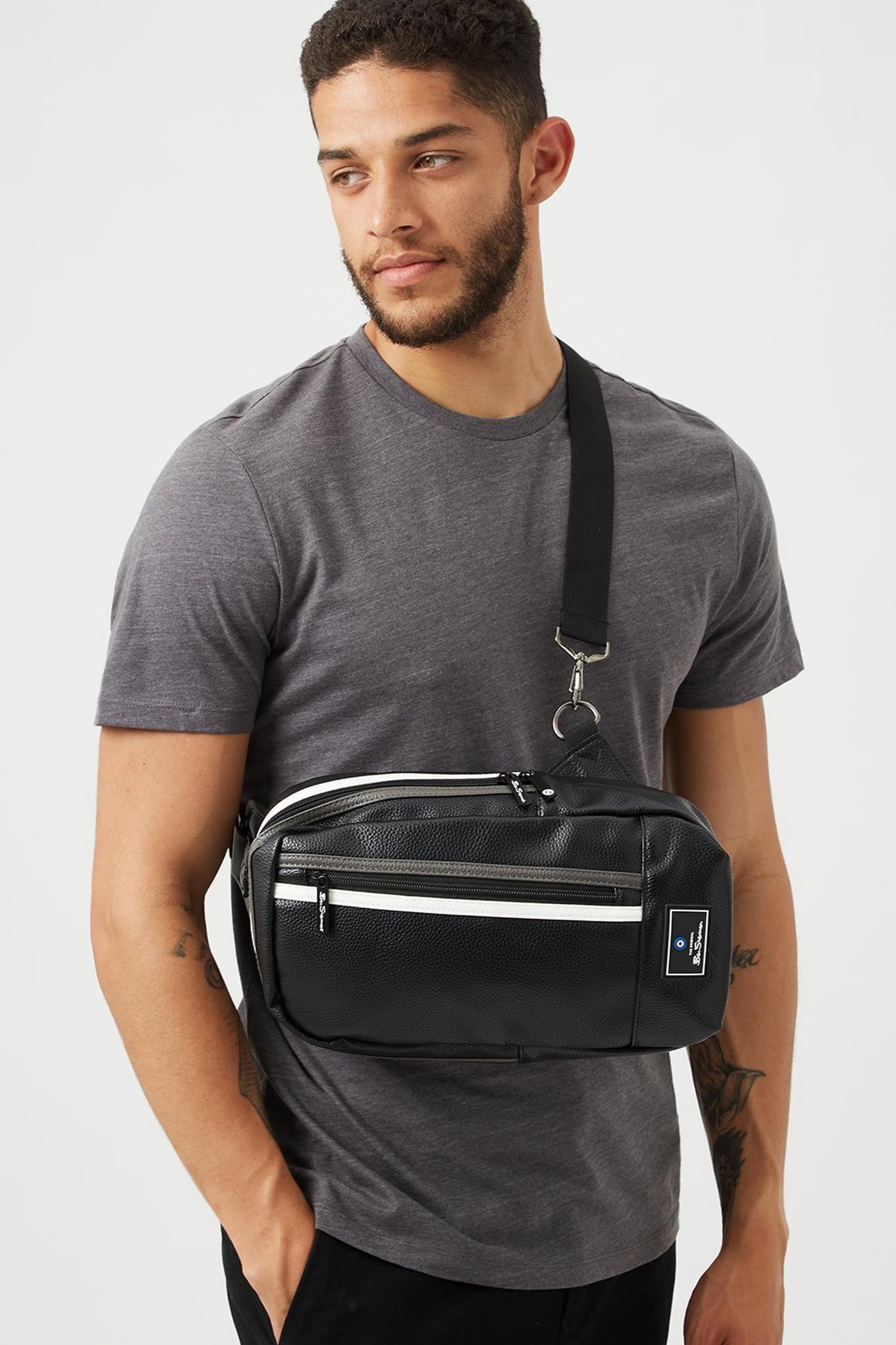 Ben Sherman Black Small Crossbody Bag | Burton UK