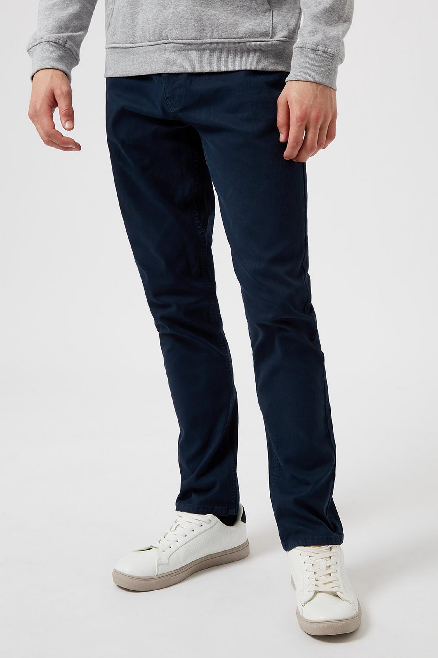 Navy Cord Trousers | Burton UK