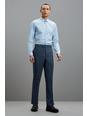 564 Slim Fit Blue Fine Multi Check Suit Trouser