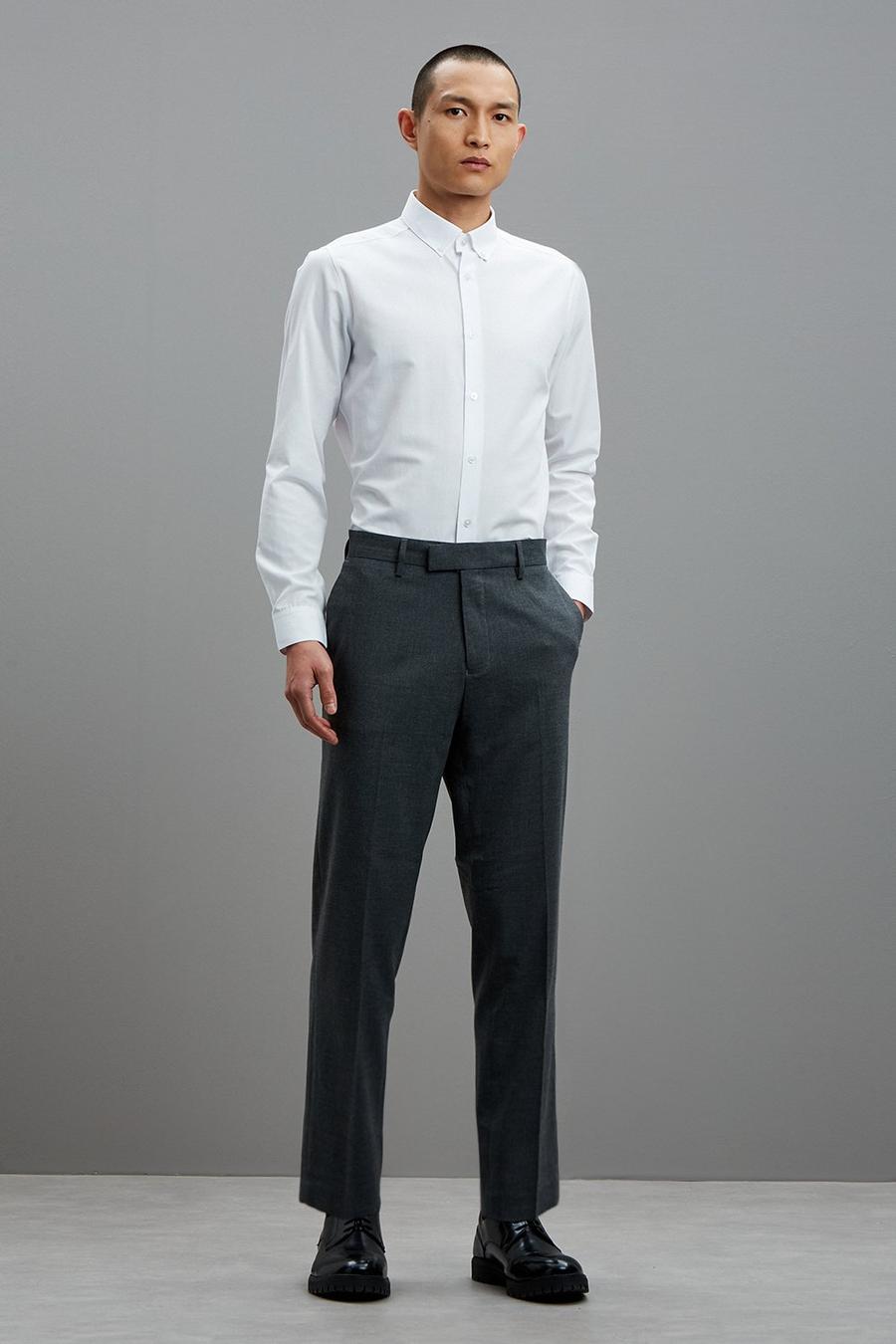 Tapered Light Grey Trouser