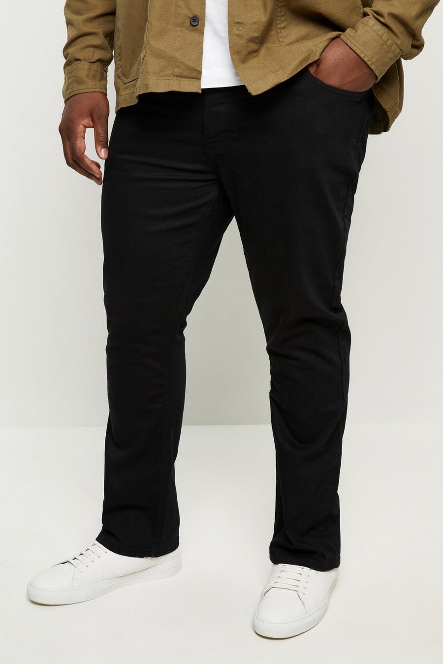 Plus And Tall Bootcut Black Organic Jeans
