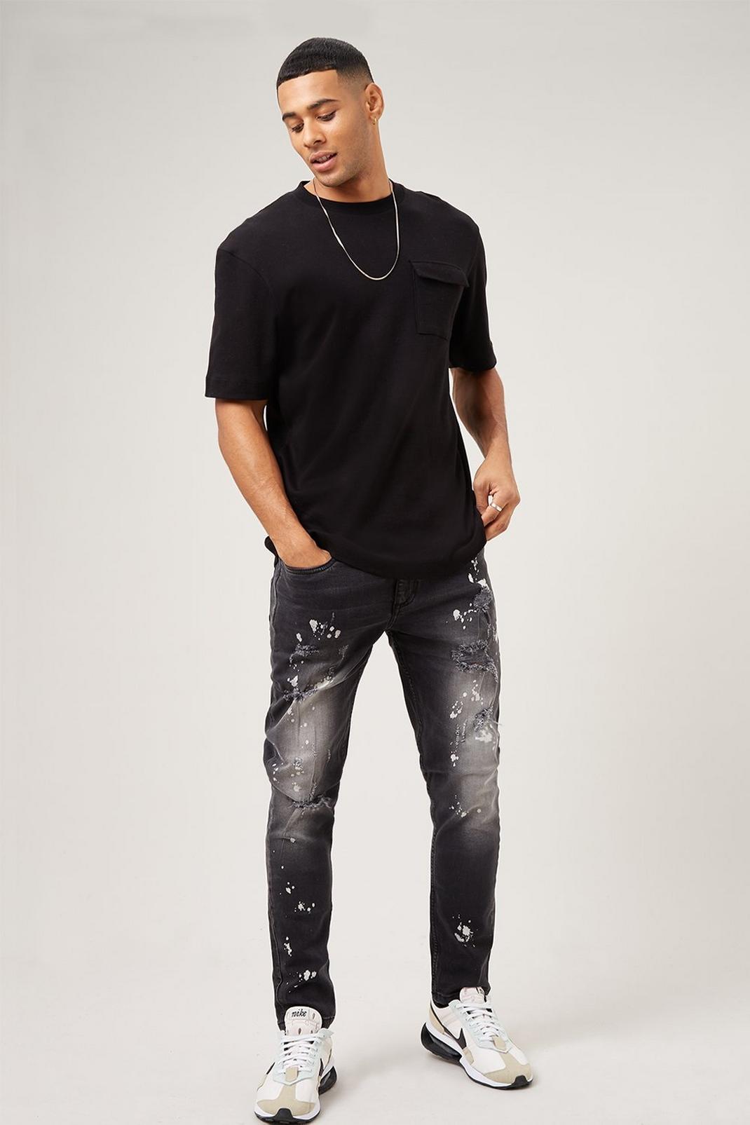 802 Skinny Washed Grey Rip Jeans image number 1