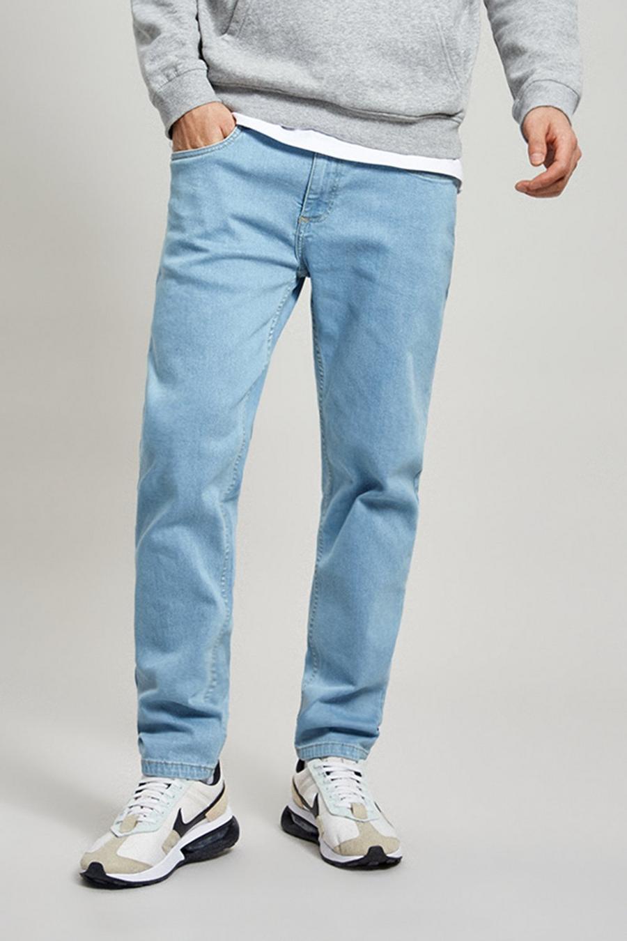 Slim Light Blue Bleach Jeans