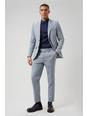 148 Navy/white Houndstooth Skinny Suit Trouser