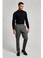 802 Grey Pinstripe Slim Fit Suit Trouser