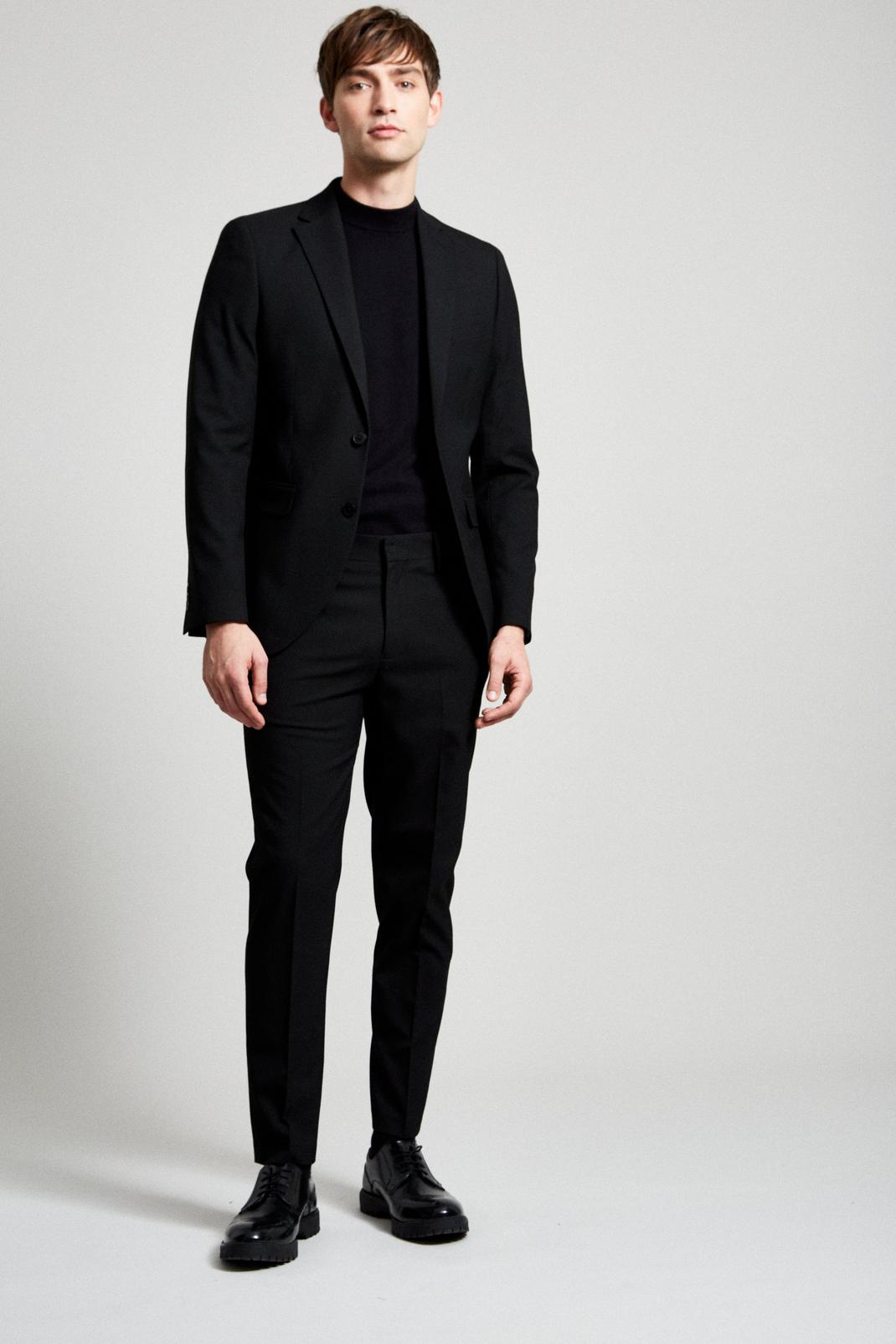 Skinny Black Essential Two-Piece Suit image number 2