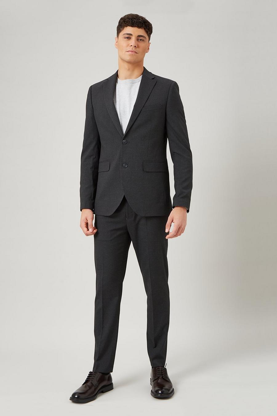 Skinny Charcoal Essential Two-Piece Suit