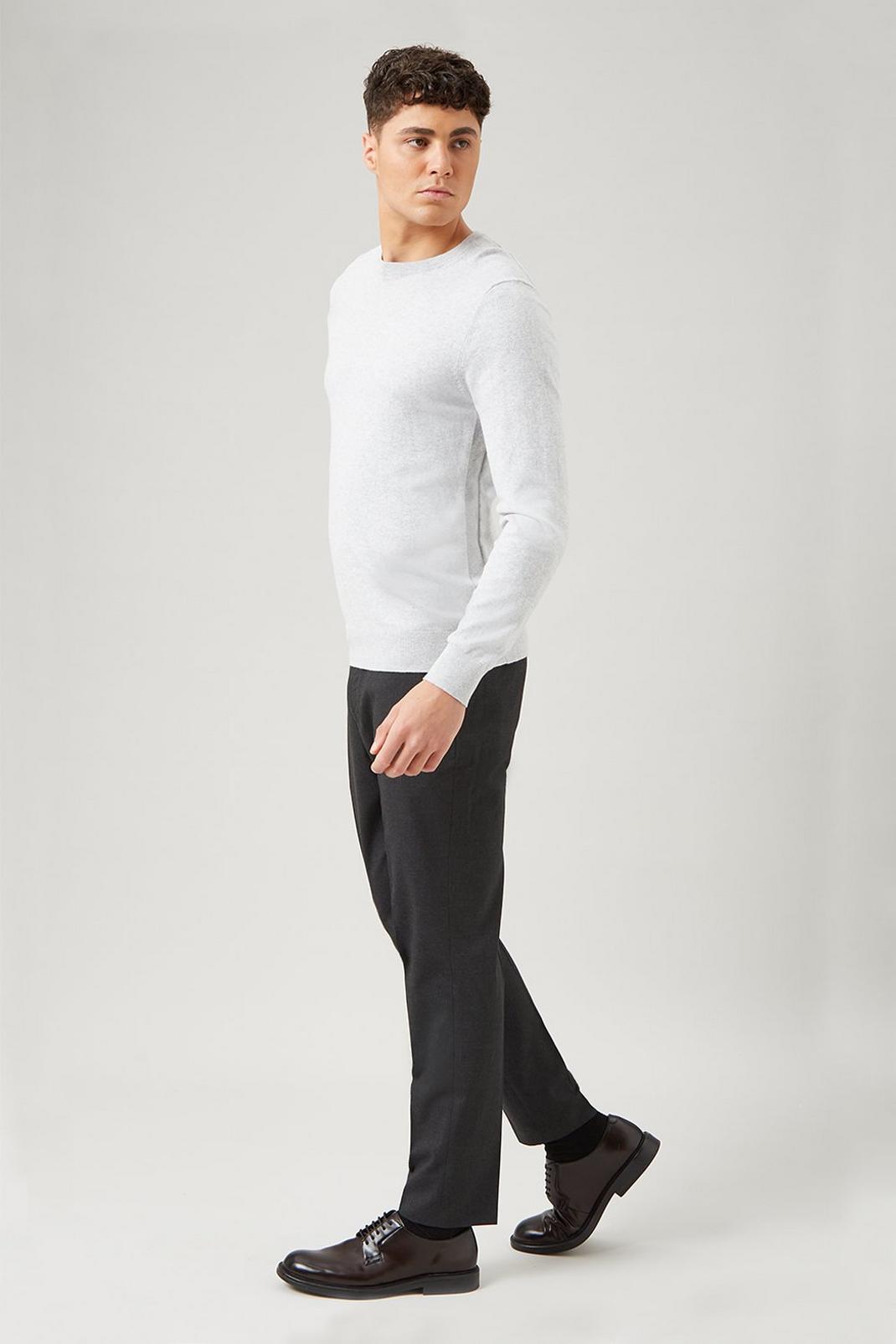 115 Skinny Charcoal Essential Suit Trouser image number 2