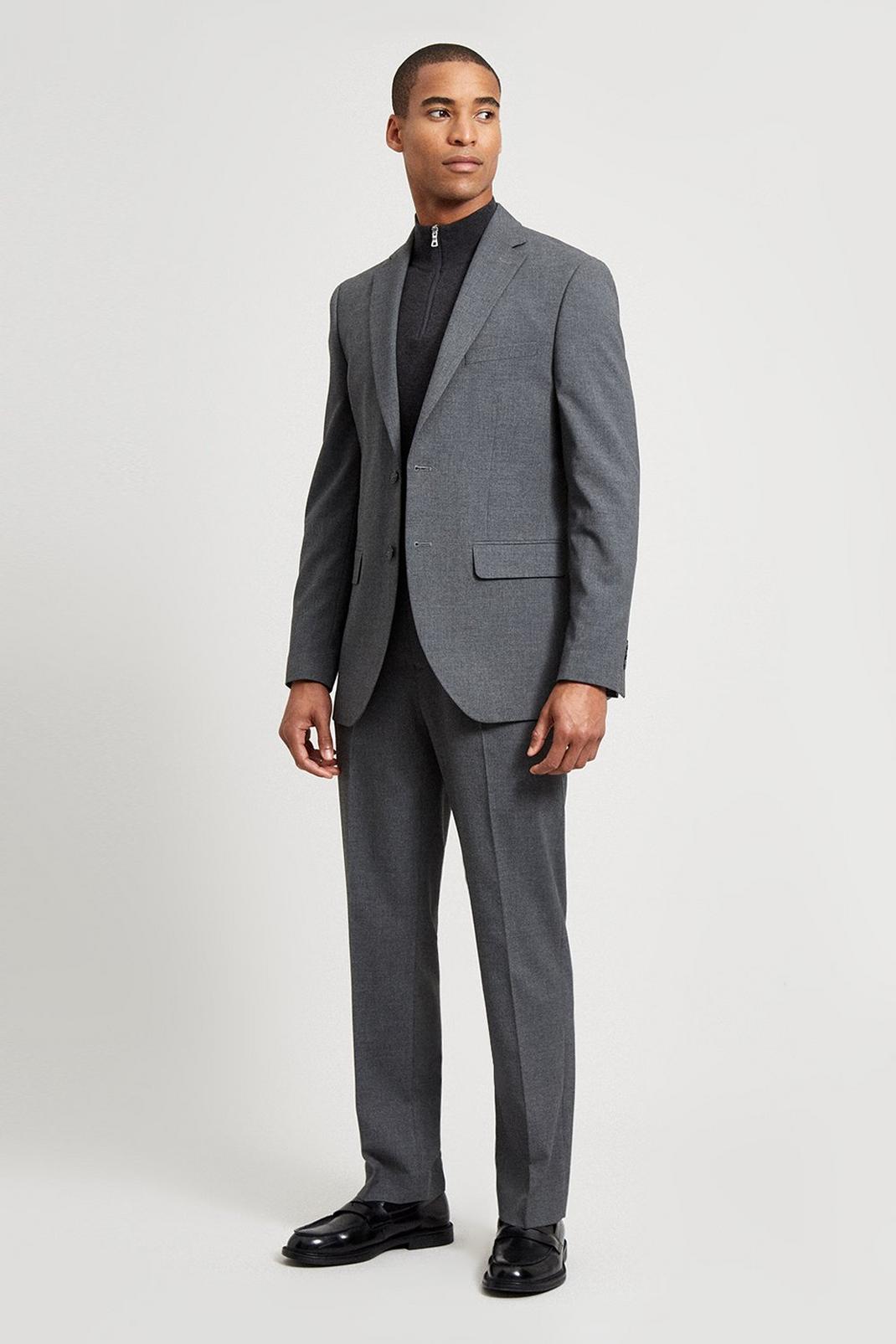 508 Tailored Light Grey Essential Suit Trouser  image number 2