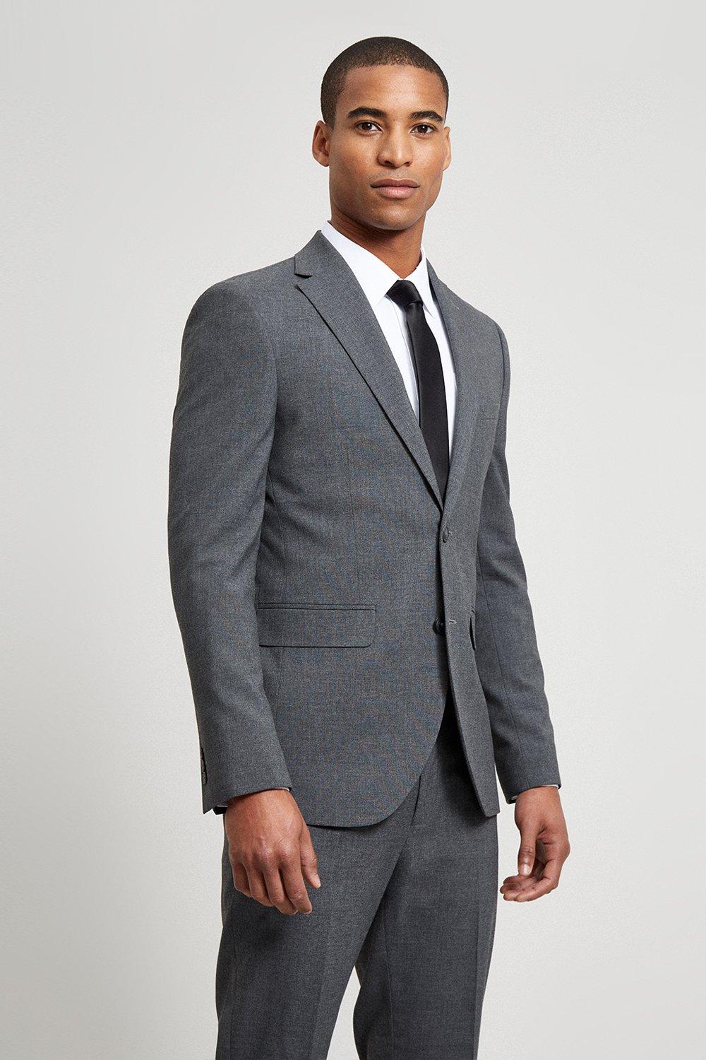 dark grey blazer mens