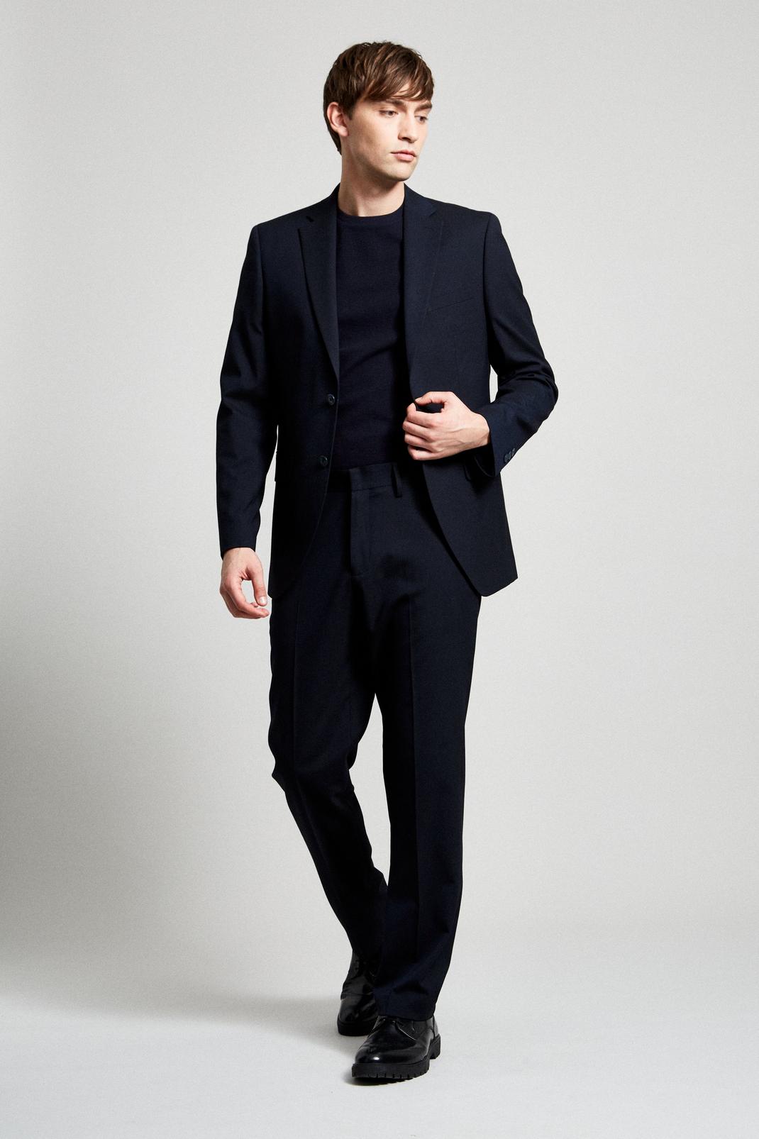 148 Tailored Navy Essential Suit Trouser  image number 2
