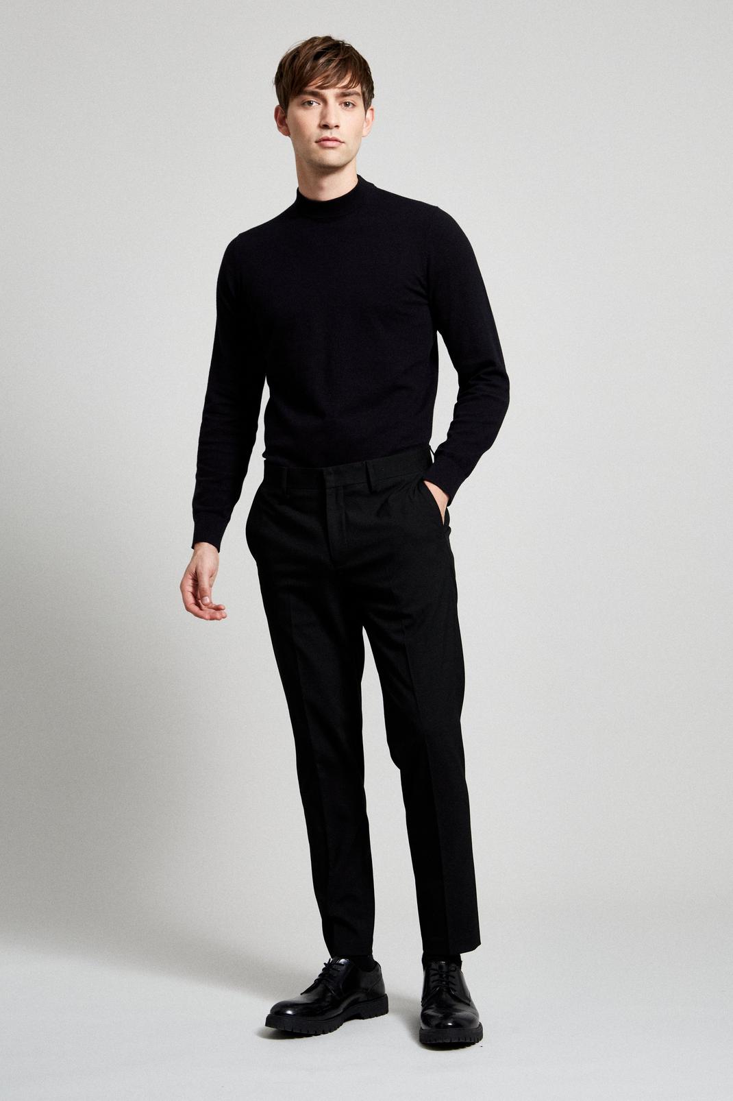 Skinny Fit Black Essential Trouser image number 1