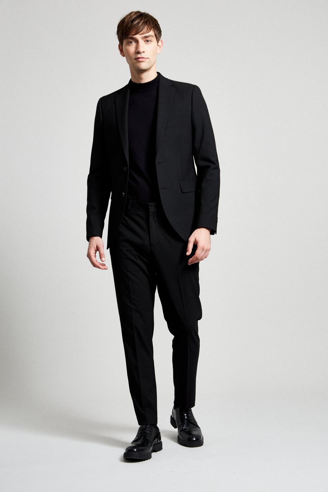 105 Skinny Black Essential Suit Trouser image number 2