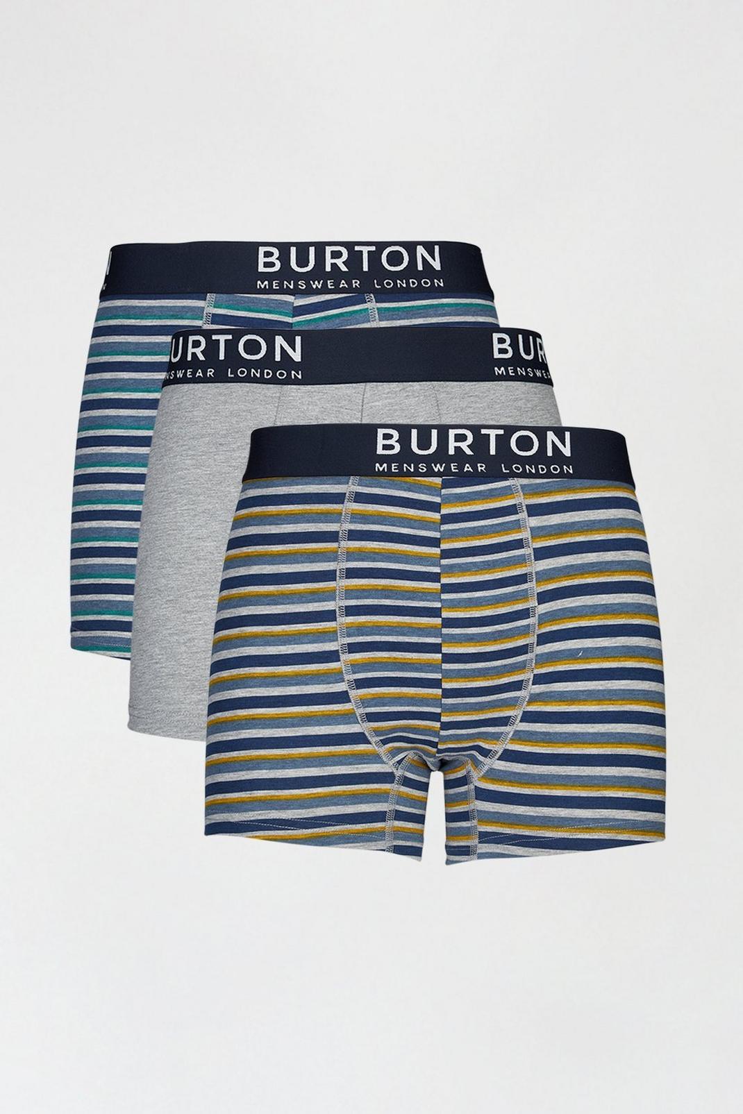 Plus And Tall Blue Multi Stripe Trunks image number 1