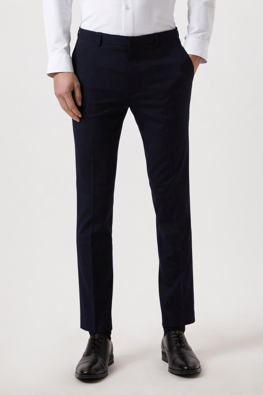 Skinny Fit Navy Essential Trousers