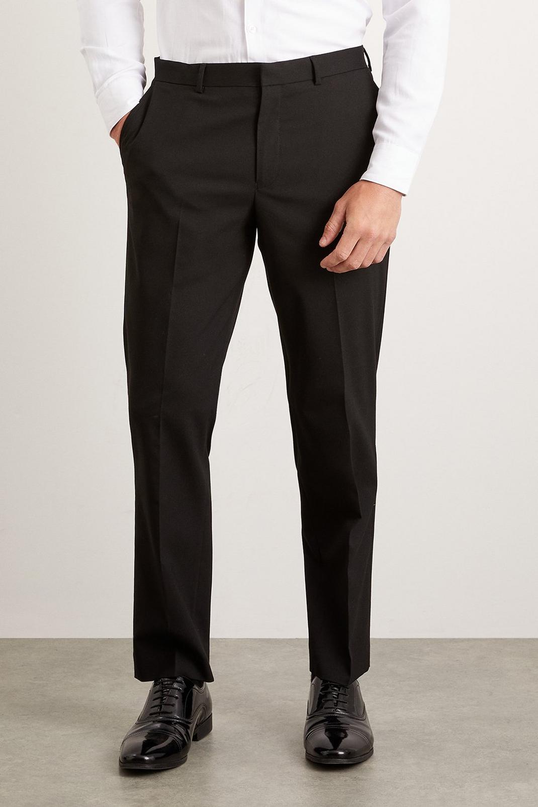 105 Tailored Black Essential Suit Trouser image number 2