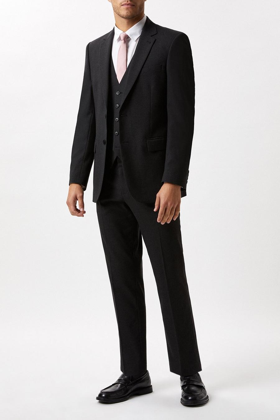 Skinny Fit Charcoal Essential Two-Piece Suit