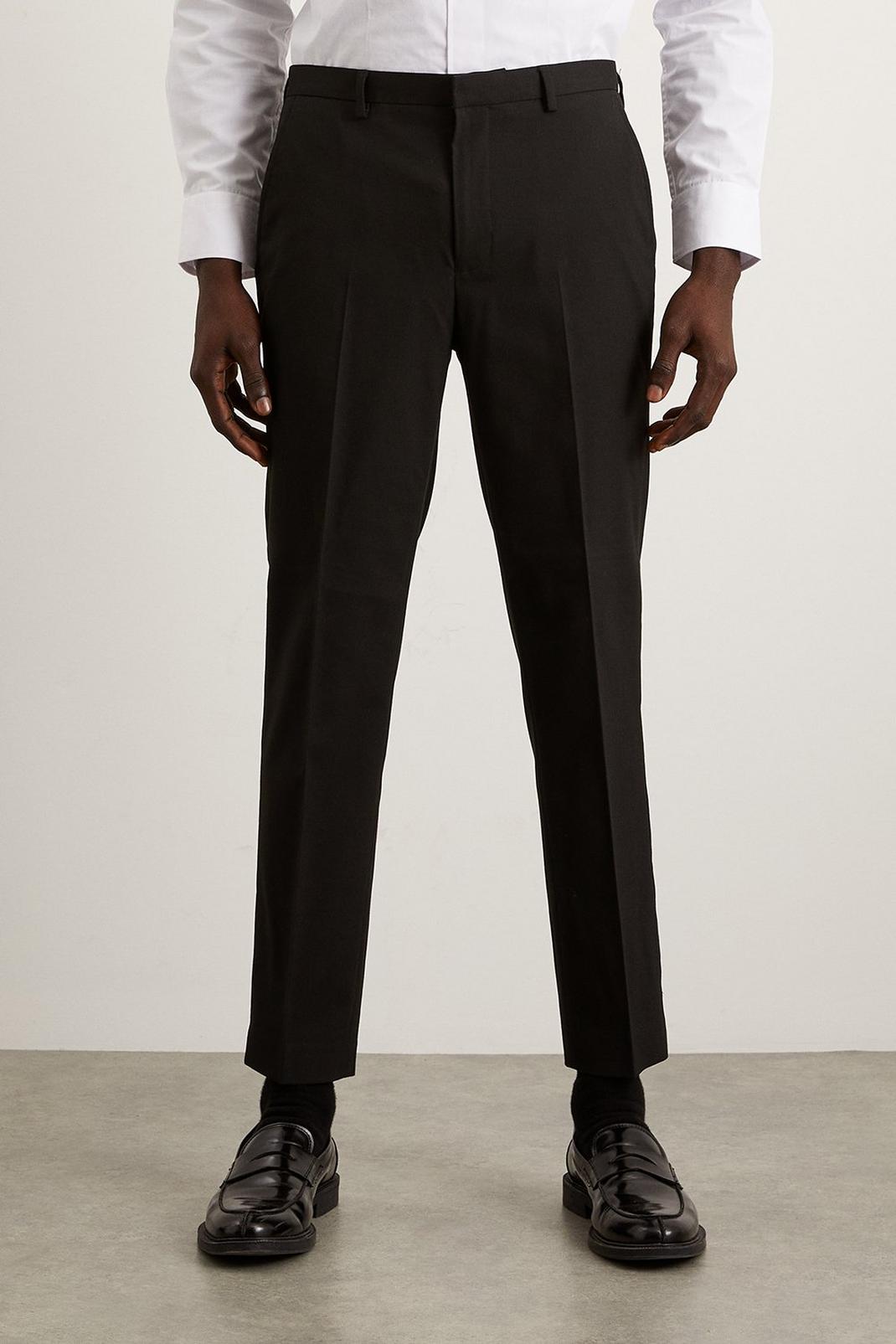 105 Skinny Black Essential Suit Trouser image number 2