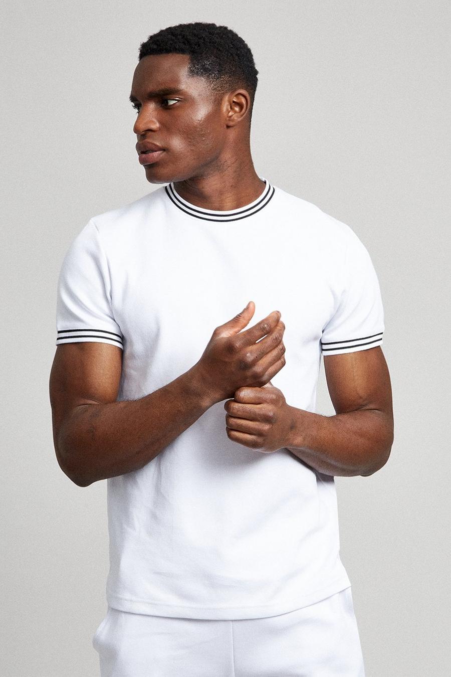Striped Ribbed T-shirts