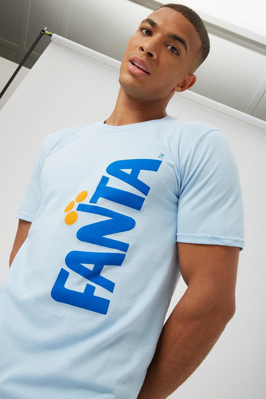 Light Blue Side Fanta Logo T-shirt