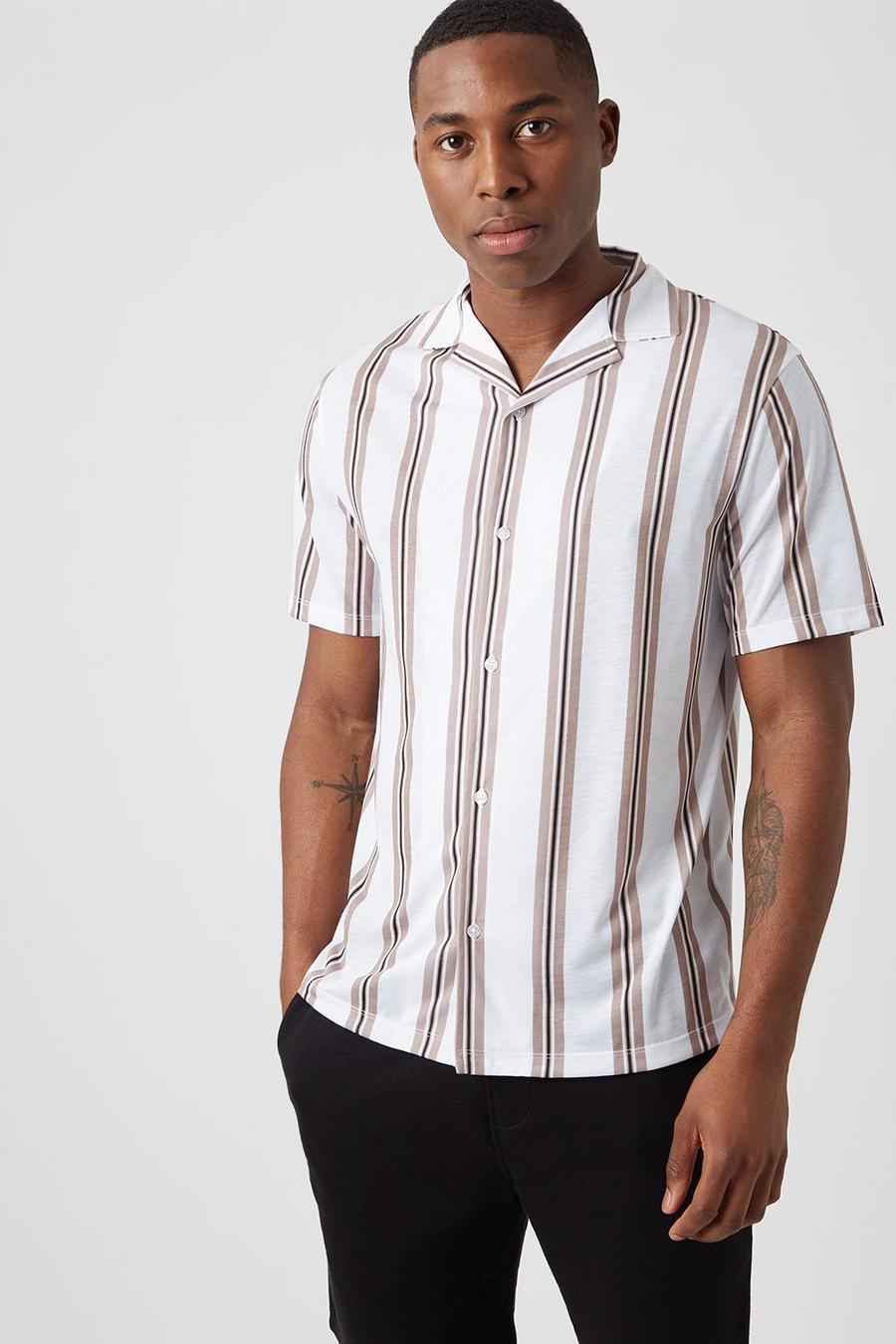 White Multi Stripe Shirt