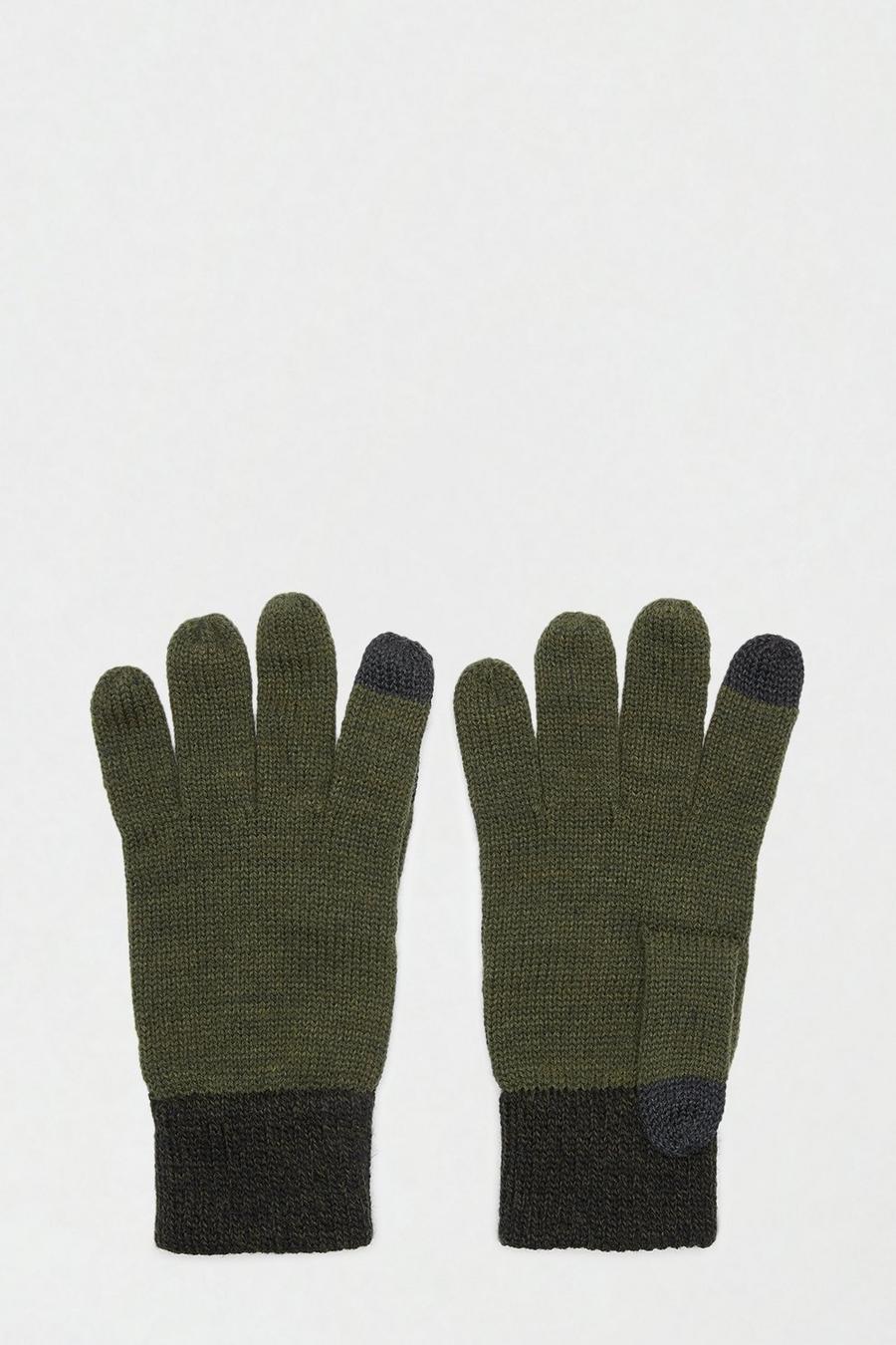 Contrast Cuff Gloves