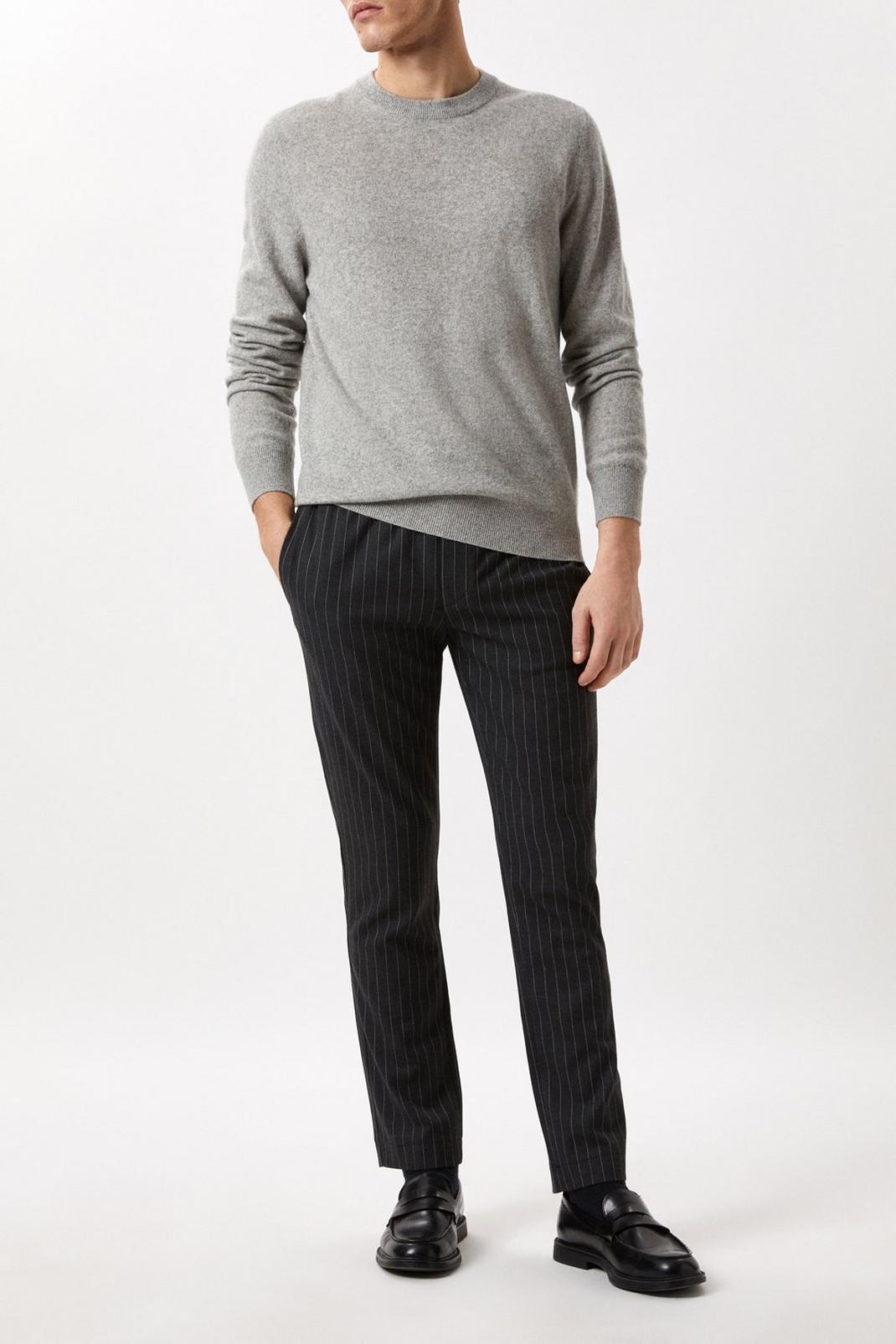 131 1904 Wool Blend Crew Neck Jumper With Cashmere image number 2