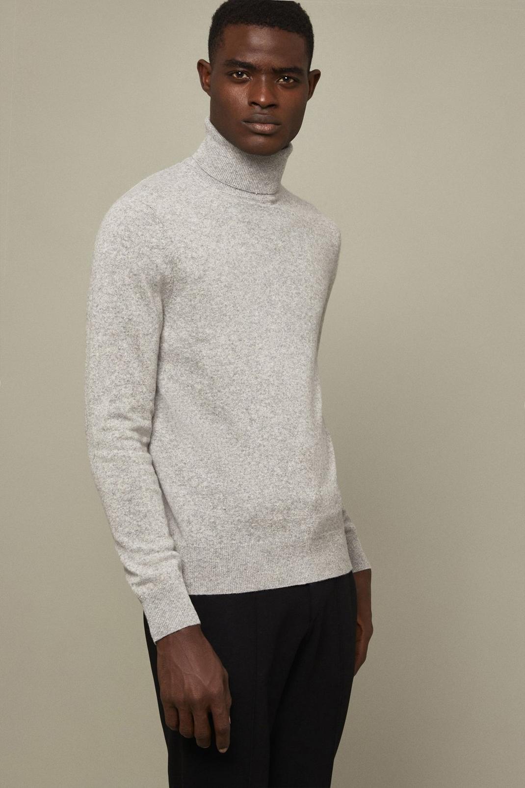 131 1904 Wool Blend Roll Neck Jumper With Cashmere image number 1