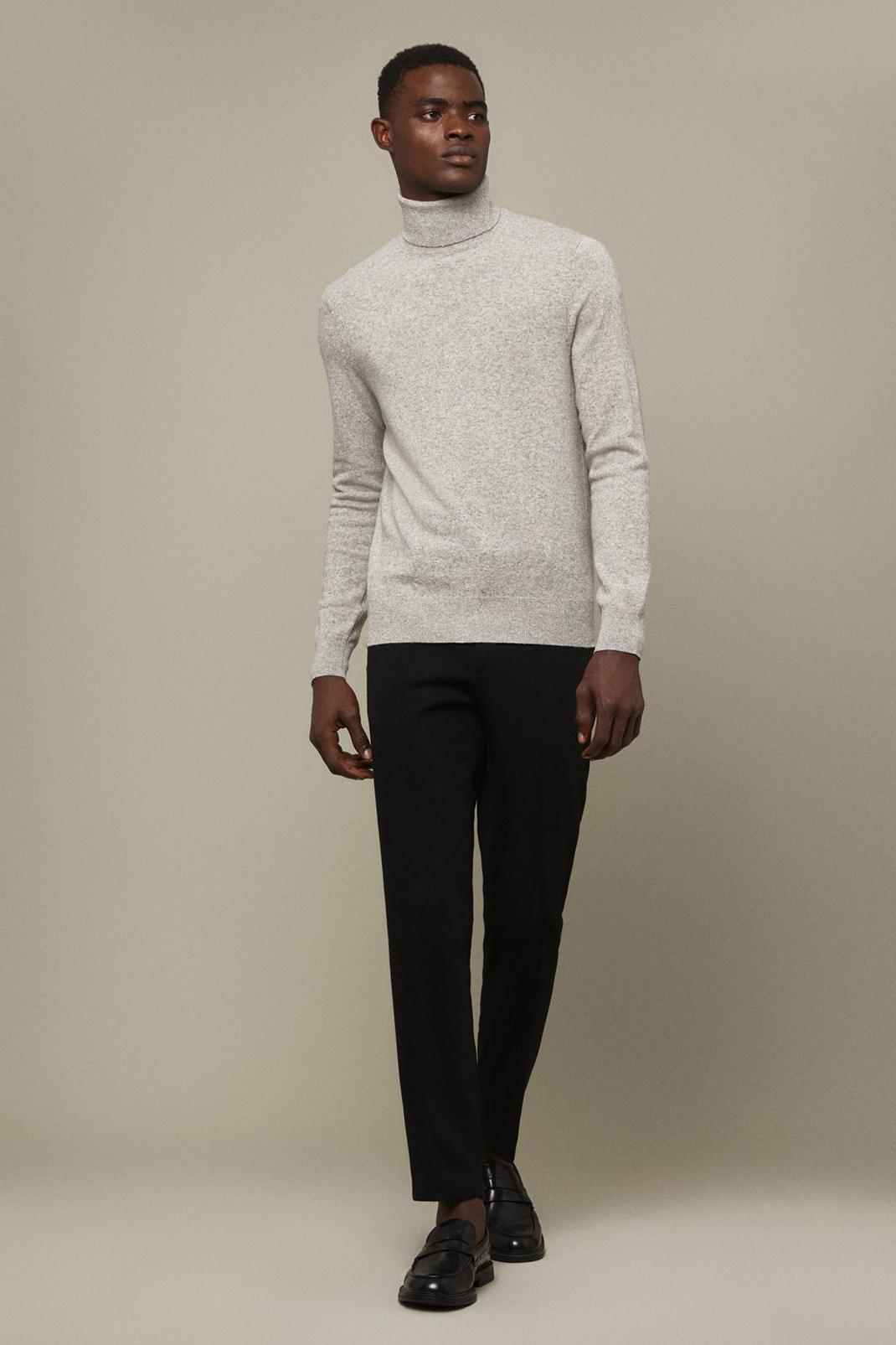 131 1904 Wool Blend Roll Neck Jumper With Cashmere image number 2