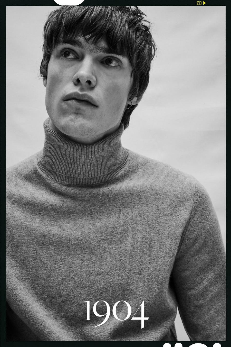 1904 Wool Blend Roll Neck Jumper With Cashmere