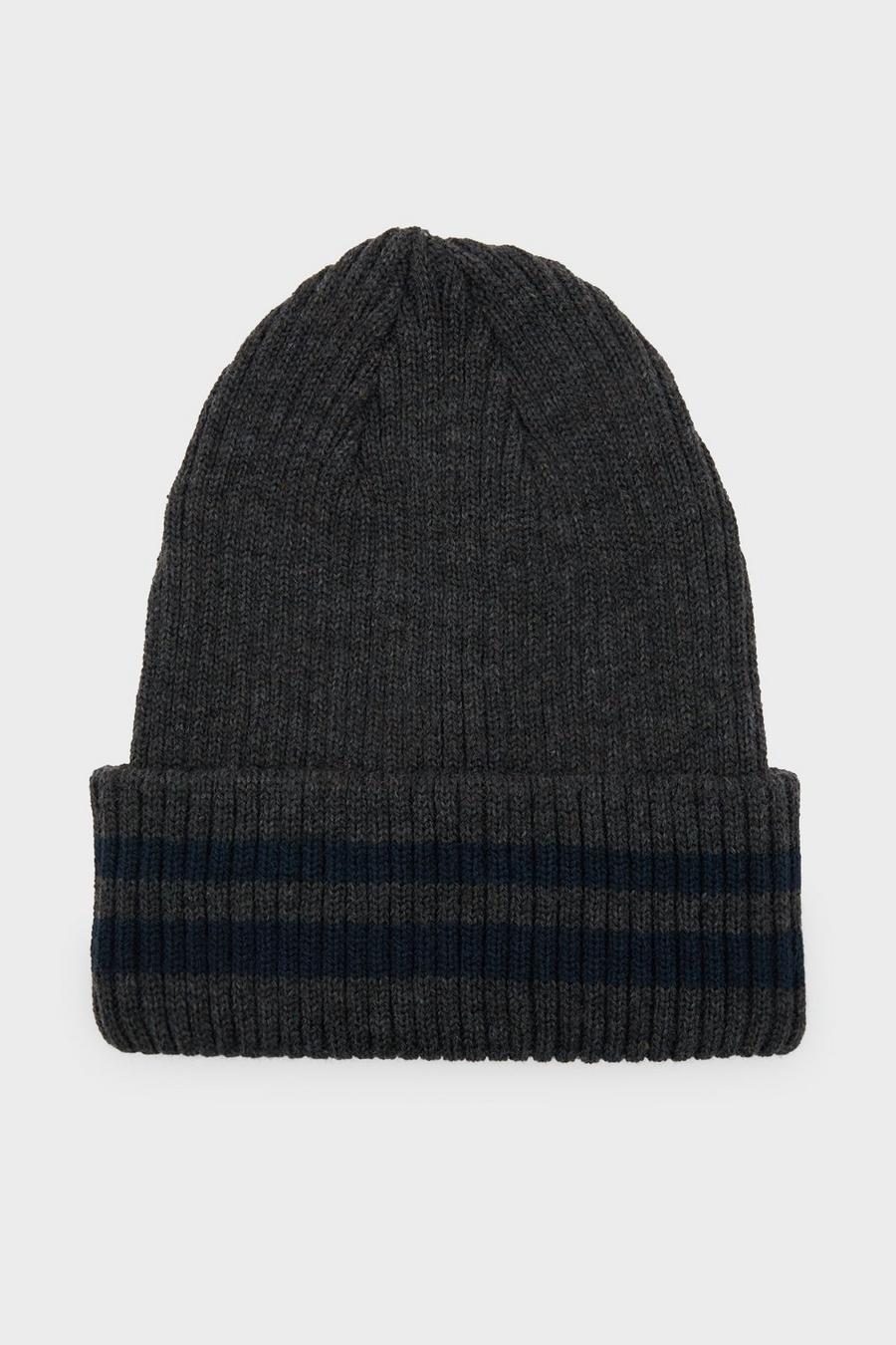 Recycled Polyester Stripe Beanie