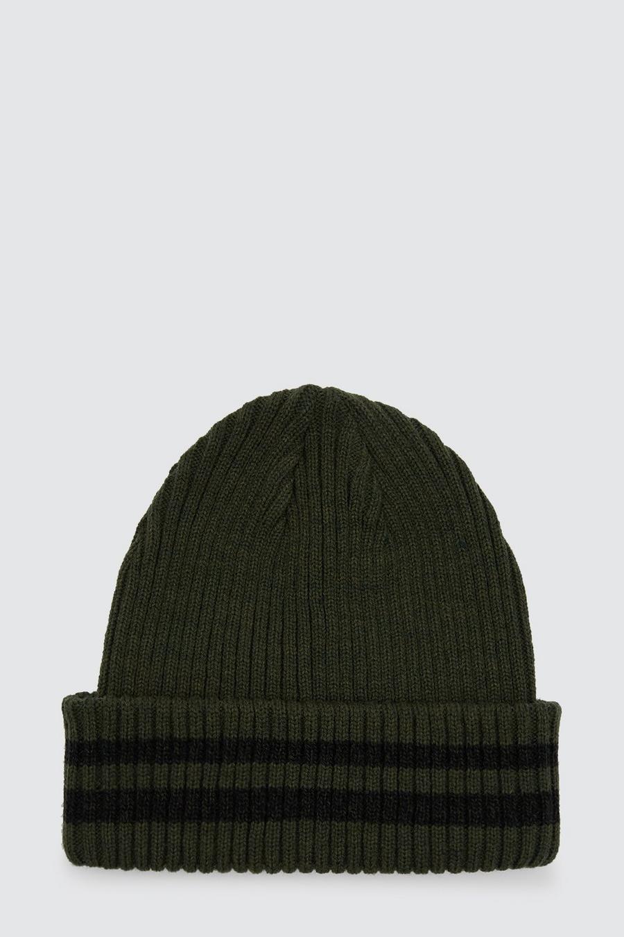 Recycled Polyester Stripe Beanie